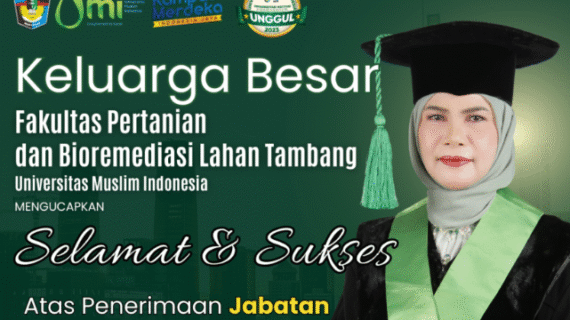 Guru Besar/ Profesor Fakultas Pertanian dan Bioremediasi Lahan Tambang UMI Kembali Bertambah
